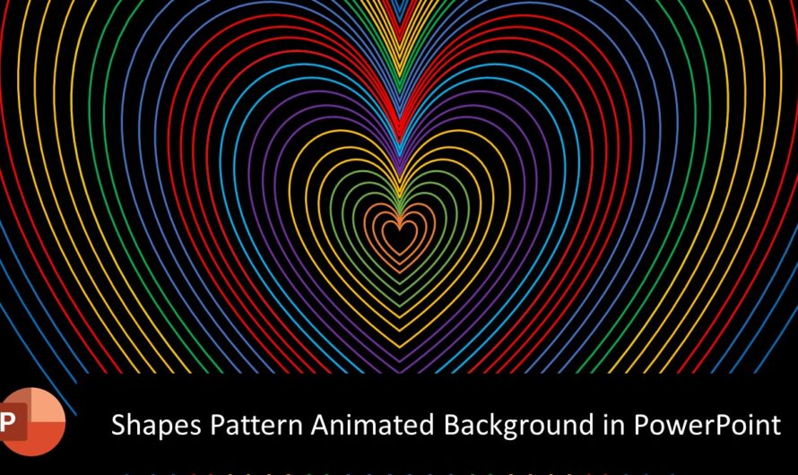 Shapes Pattern Animated Background Animation in PowerPoint 2016 / 2019 Tutorial
