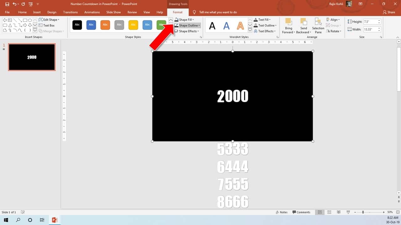 Number Countdown Animation in PowerPoint Tutorial