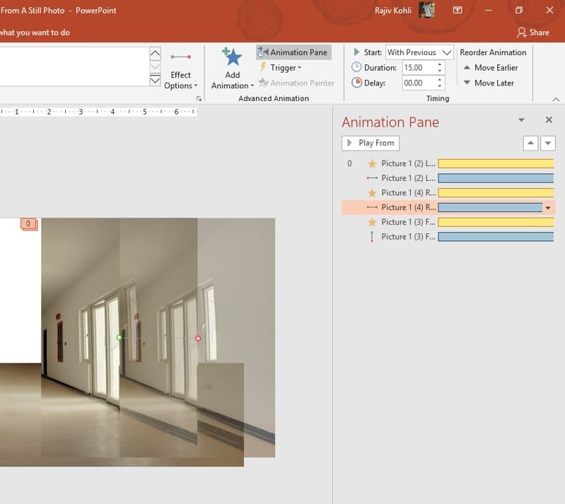 Right Motion Path Length in PowerPoint