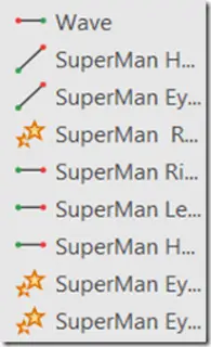 Close Up View of Animation Pane with Effect Signs