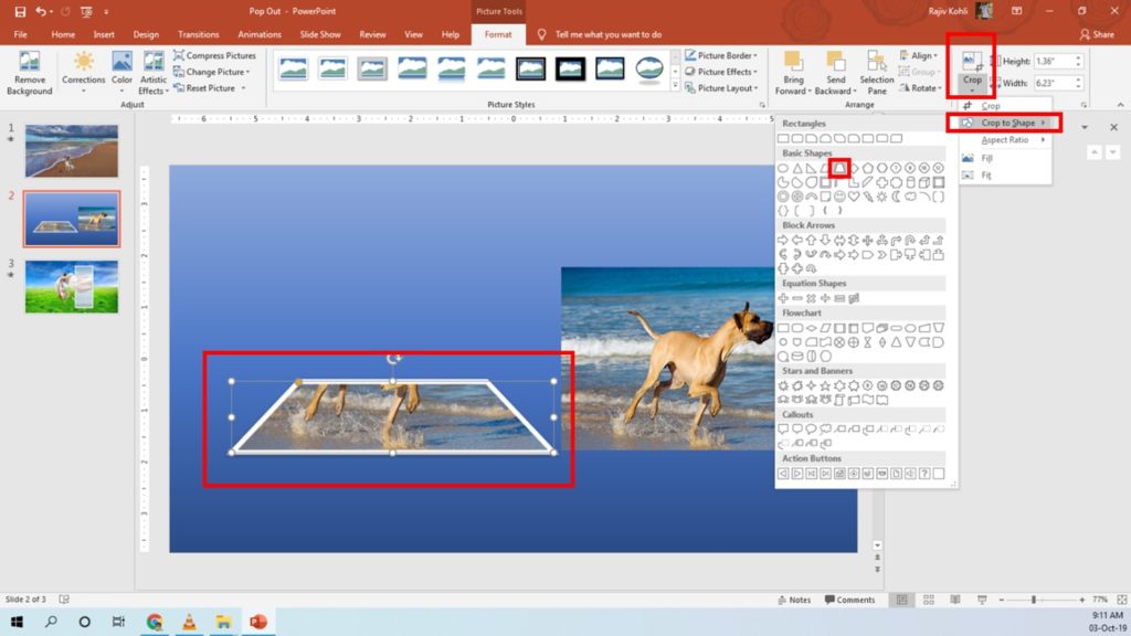PowerPoint Crop To Shape