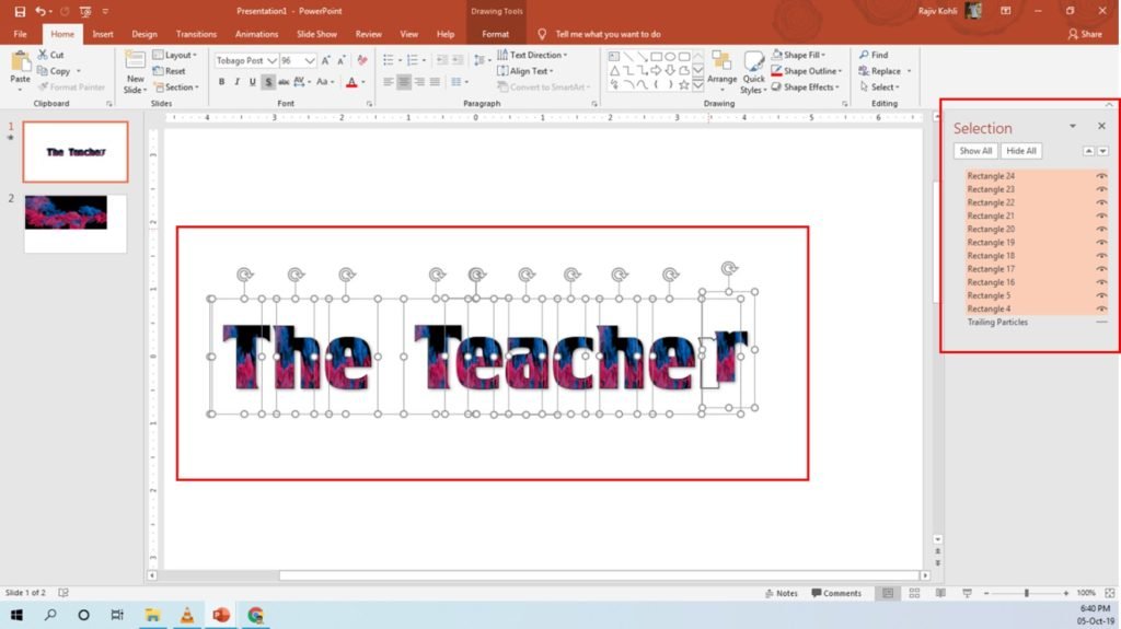 The Teacher Logo Setup PowerPoint