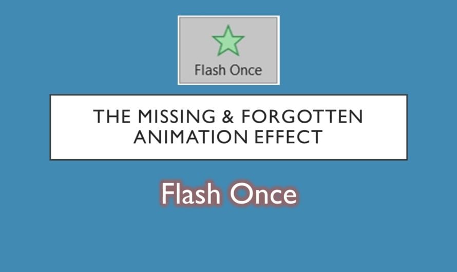 How To Use Flash Once Effect in PowerPoint Tutorial
