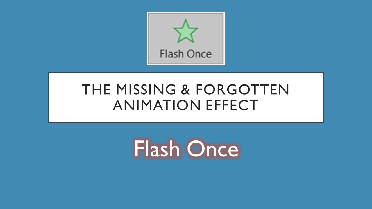 Flash Once Effect in PowerPoint