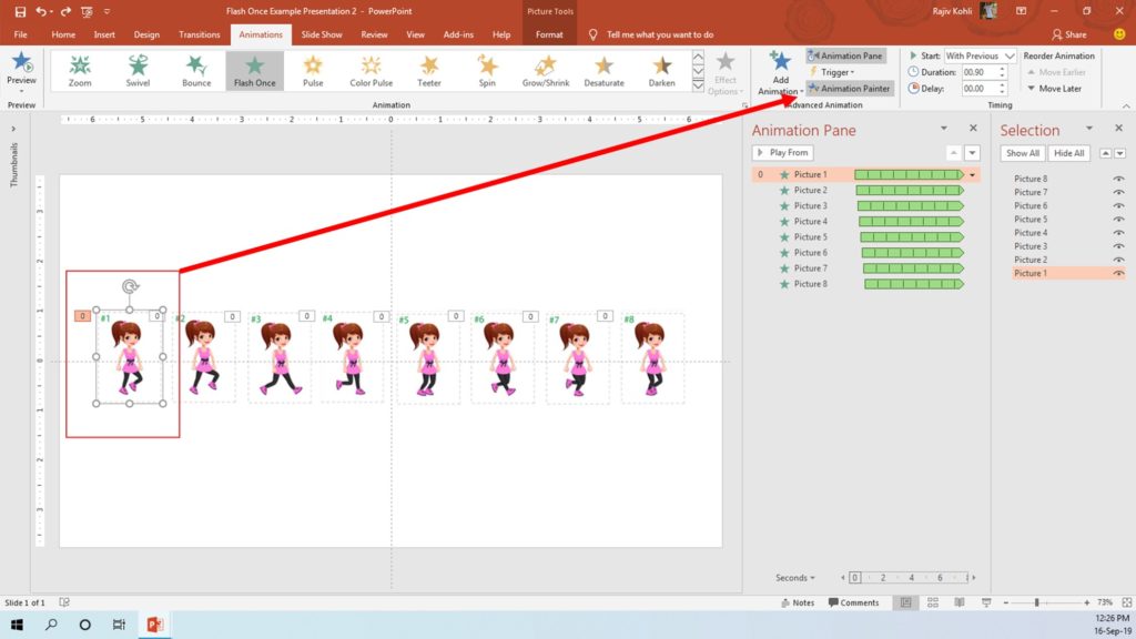 Animation Painter in PowerPoint