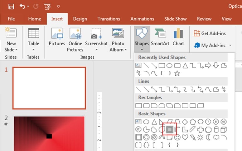 PowerPoint Shapes Tool