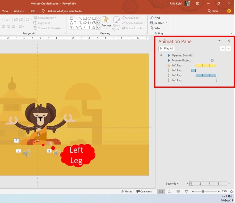 PowerPoint Monkey Animation