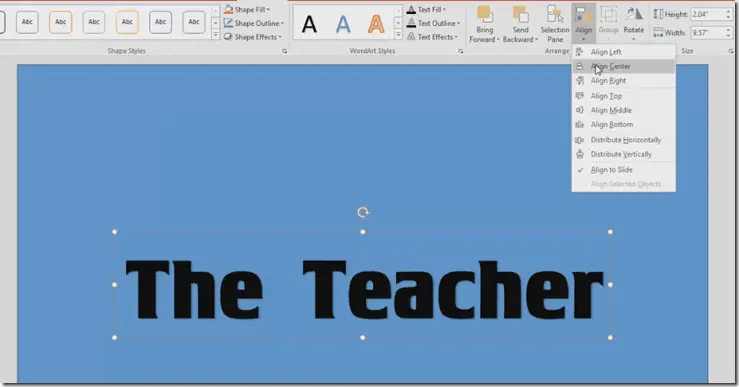 Step 2 - Particles Text Effect PowerPoint