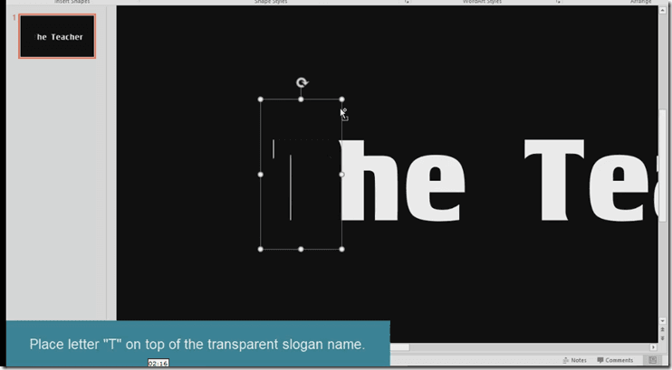 AMAZING Particles Text Effect in PowerPoint Tutorial 5 Step 4 - Particles Text Effect PowerPoint