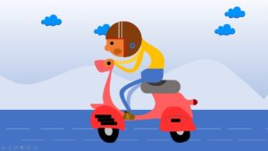 Download Scooter Animation Presentation PPT