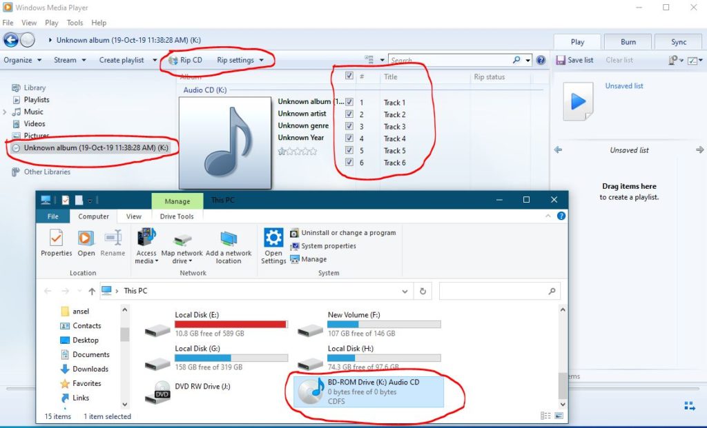 Psicológico Santuario Duplicar How To Rip Audio CD to MP3 in Windows Media Player | Windows 10 Tutorial