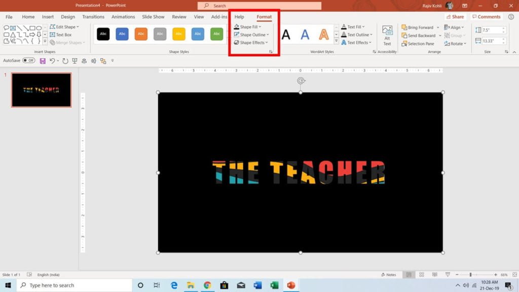 Fill Color and Outline Color in PowerPoint