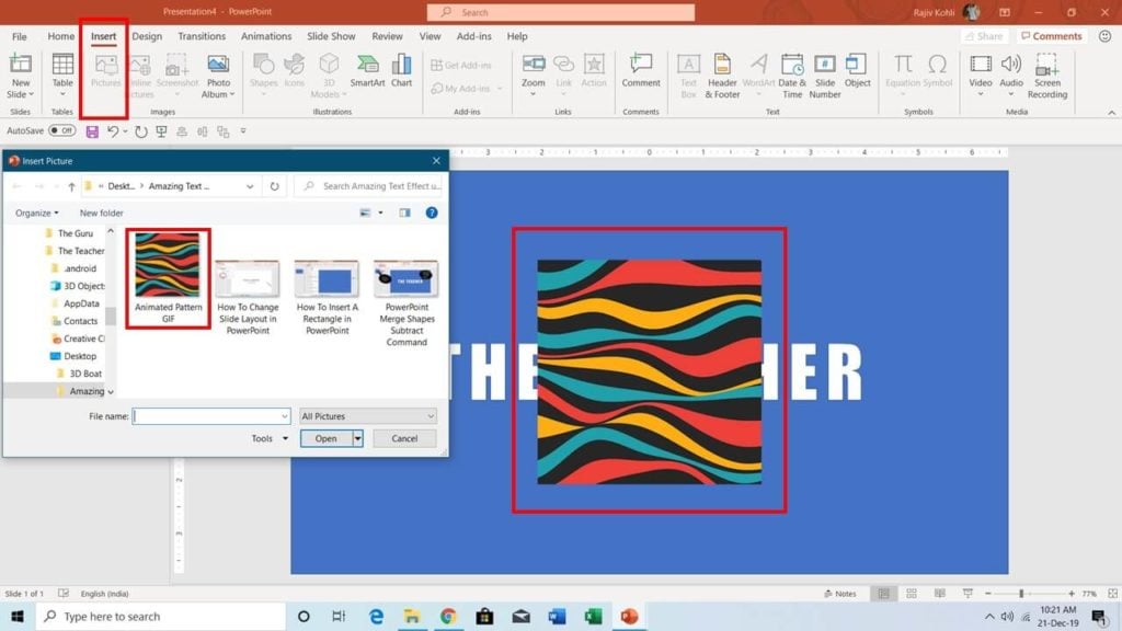 How to Insert A Picture in PowerPoint