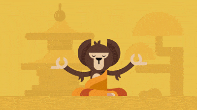 Monkey Animation in PowerPoint GIF