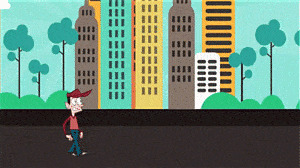Realistic Animated Walk Cycle in PowerPoint GIF