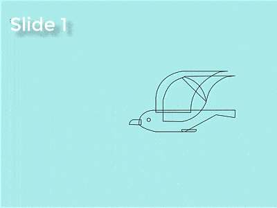 SeaBird Animation in PowerPoint GIF