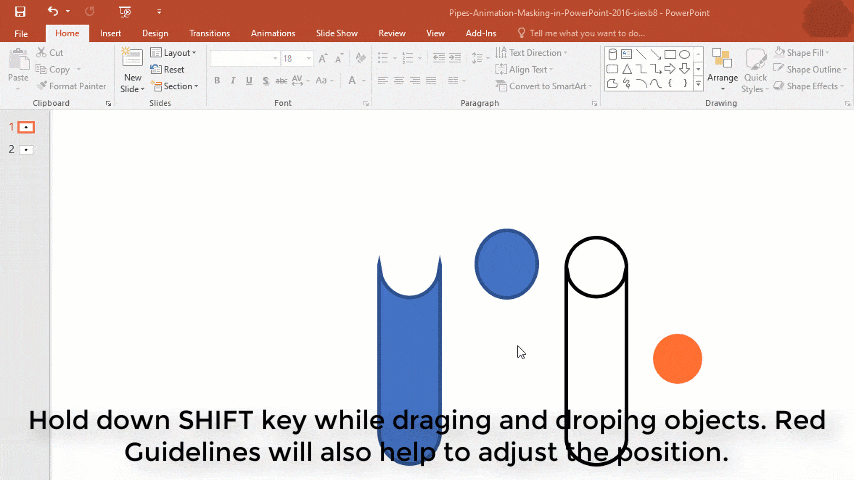 Guidelines in PowerPoint