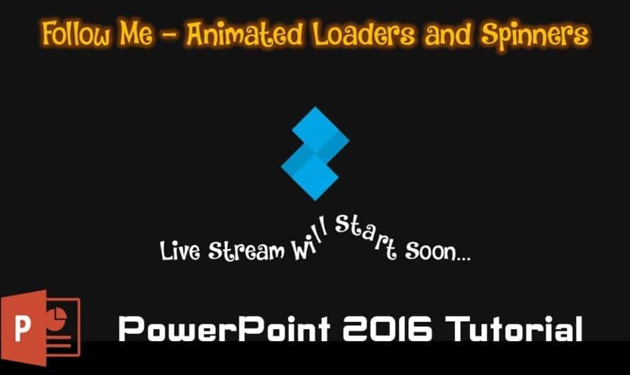 Beautiful Follow Me Animated Loader in PowerPoint 2016 Tutorial