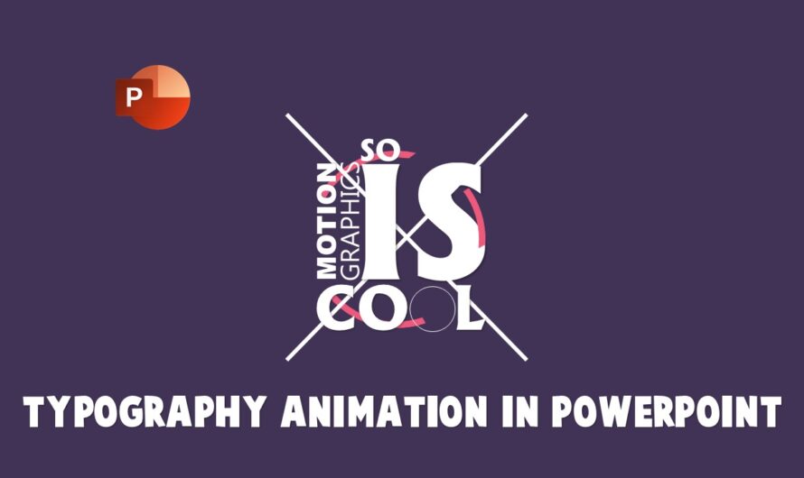 Kinetic Typography Animation in PowerPoint | Amazing Intro By The Teacher