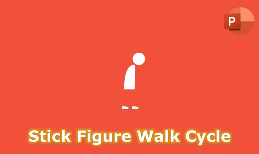 Stick Figure Walk Cycle in PowerPoint 2016 Tutorial