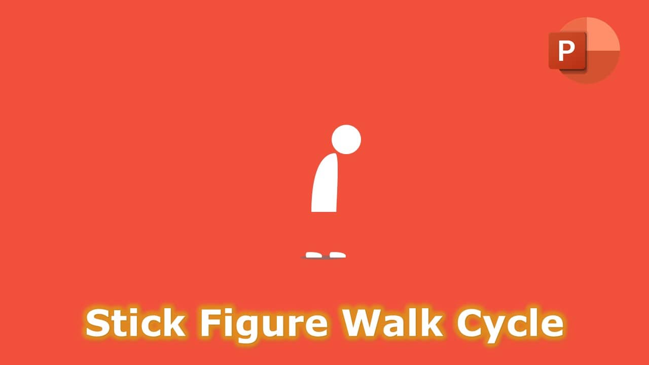 Stick Figure Walk Cycle in PowerPoint