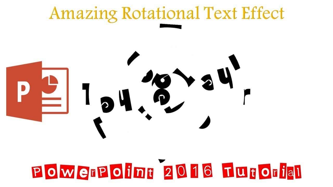 Amaxing Text Spin Animation in PowerPoint