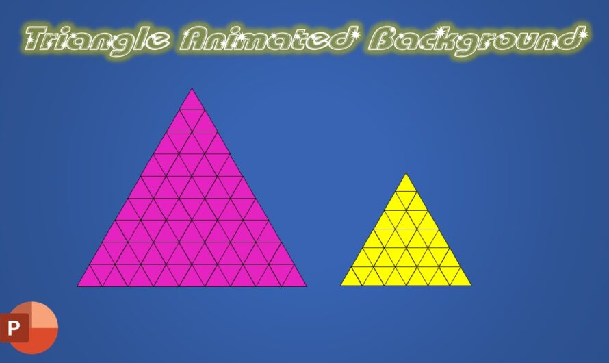 The Triangles Animated Background in PowerPoint 2016 / 2019 Tutorial