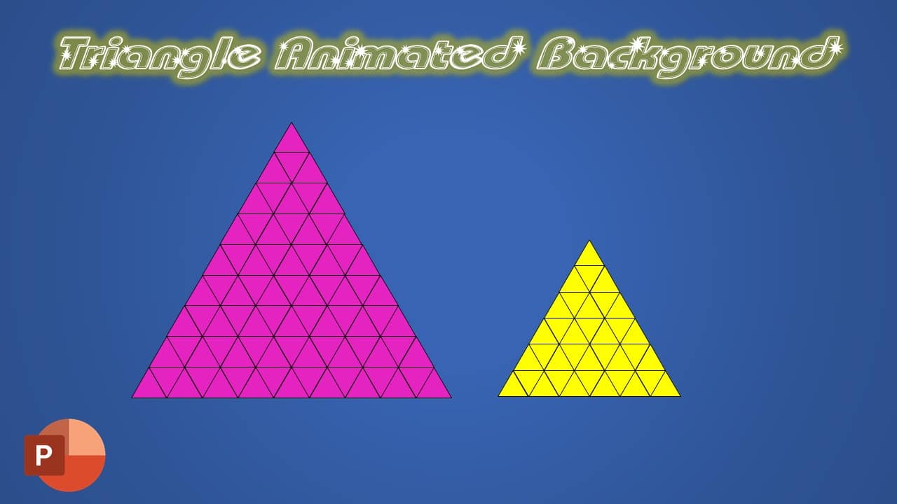 Triangles Animated Background in PowerPoint