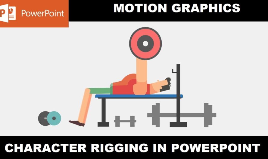 Guy Exercising Gym Infographic Animation in PowerPoint 2016 Tutorial | Character Animation