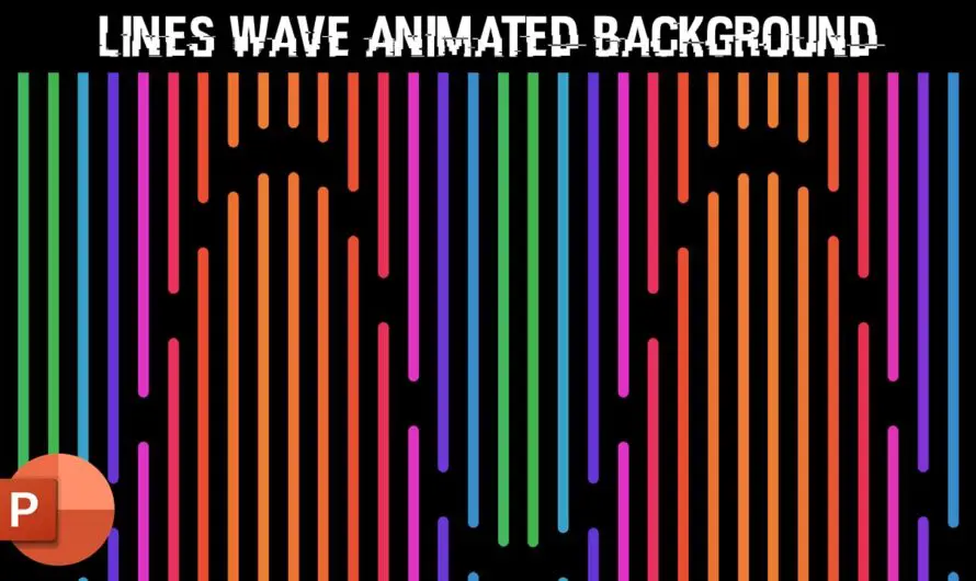 Lines Wave Animation in PowerPoint 2016 Tutorial | Animated Background