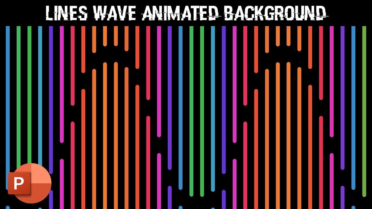 Lines Wave Animation in PowerPoint