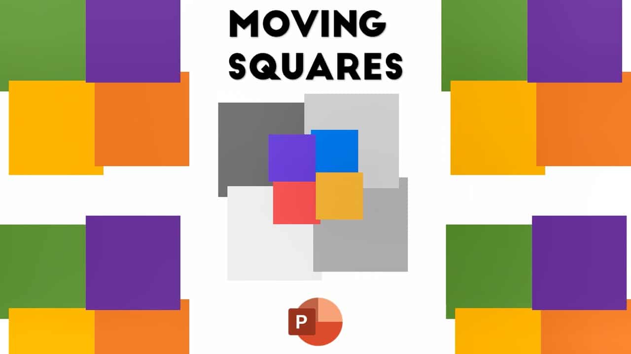 Moving Squares Animation in PowerPoint Animated Loader Tutorial