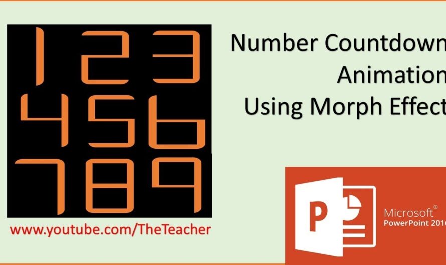 Number Countdown Animation in PowerPoint Using Morph Transition