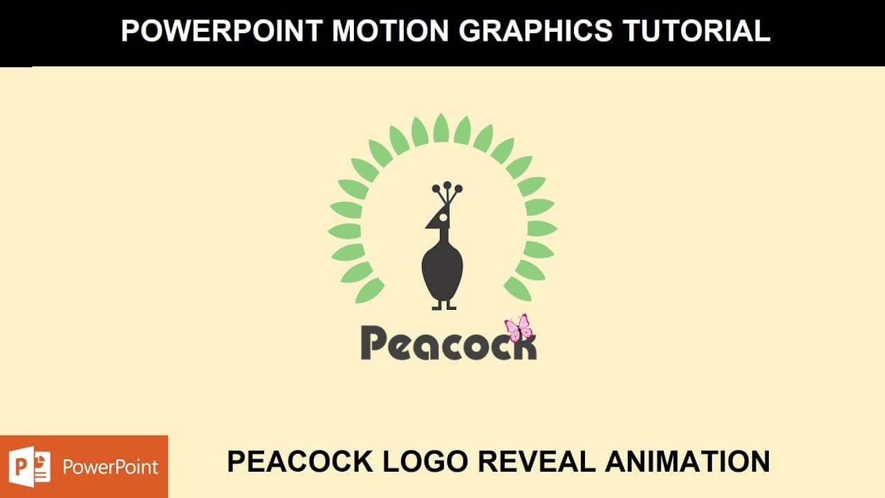 Logo Reveal Peacock Animation in PowerPoint
