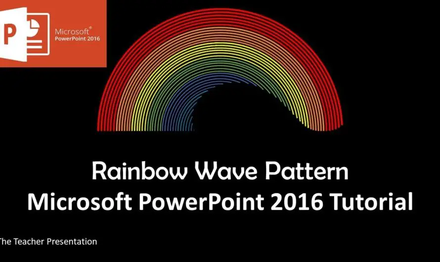 Rainbow Waves Animation in PowerPoint 2016 Tutorial | Animated Background