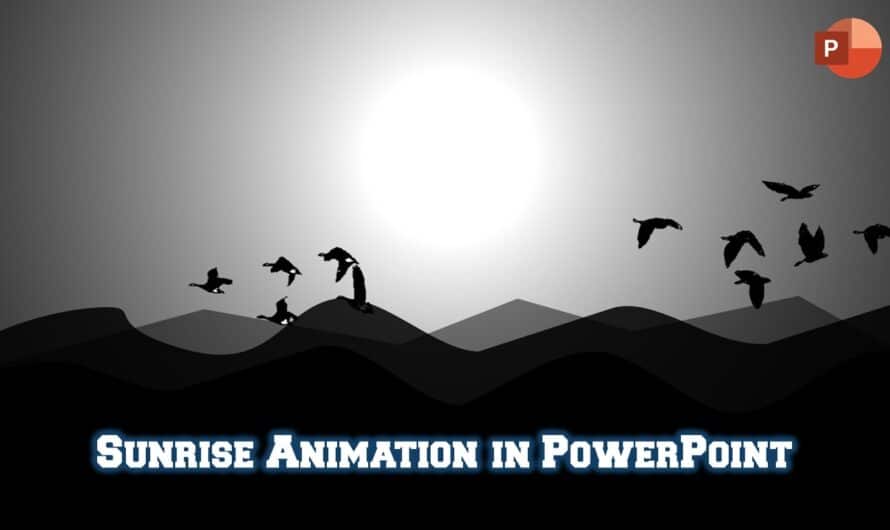Sunrise Animation in PowerPoint 2016 Tutorial | Motion Graphics