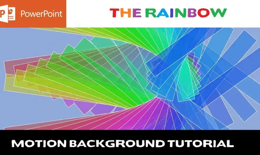The Rainbow Animation in PowerPoint 2016 Tutorial | Animated Background