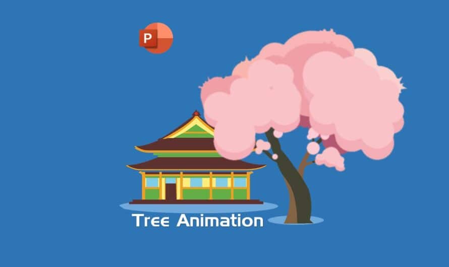 Cherry Blossom Tree Animation in PowerPoint 2016 Tutorial | Motion Graphics