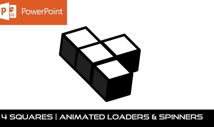 3D Squares Animation in PowerPoint 2016 Tutorial | Animated Loaders