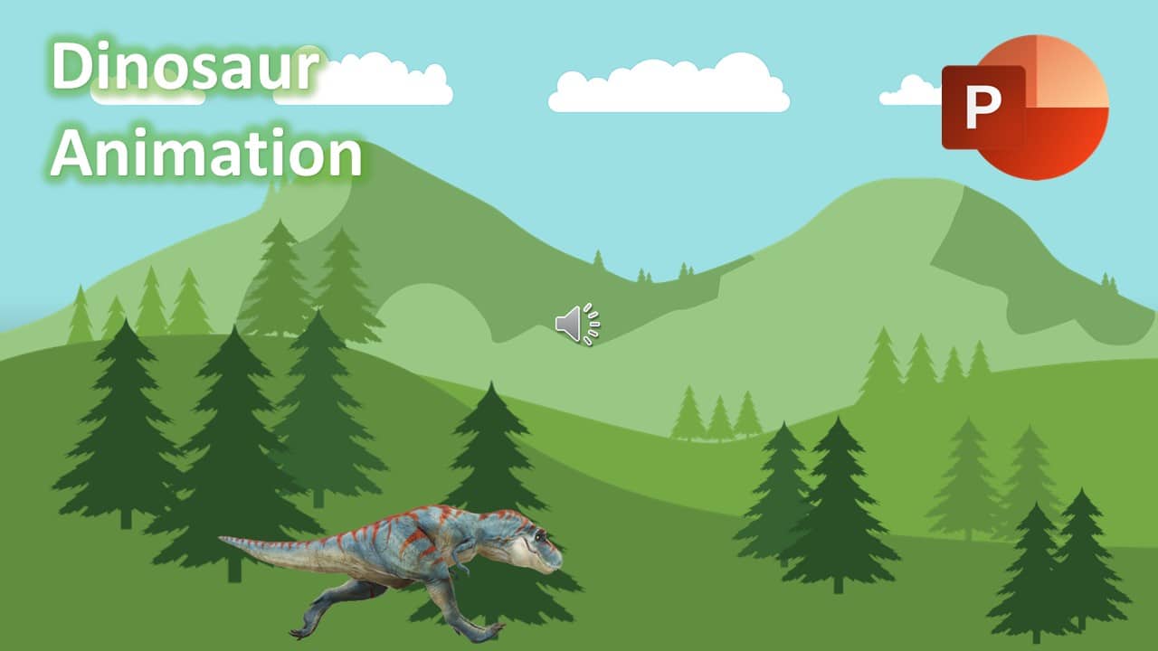3D Dinosaur Animation in PowerPoint 365