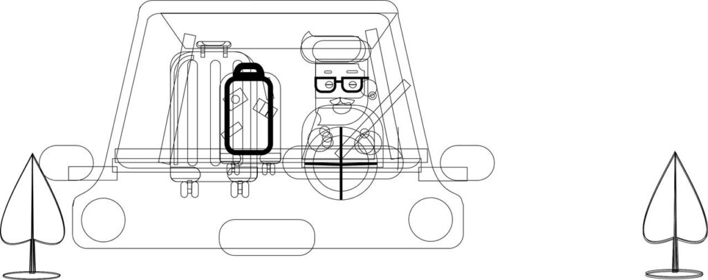 Road Trip Animation Design Outline View