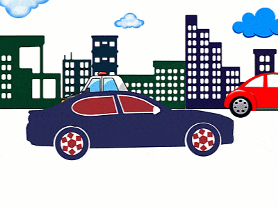 Car Animation in PowerPoint GIF