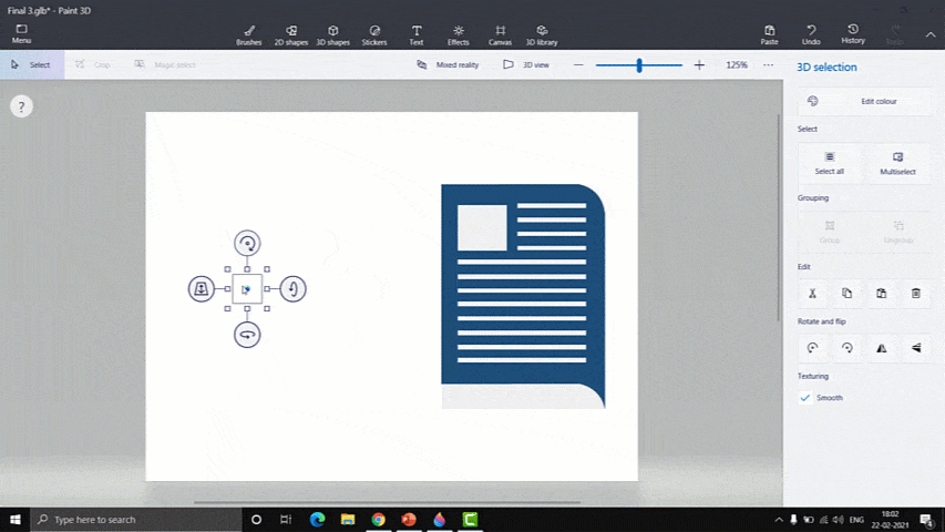 How To Define Custom Anchor Point in Paint 3D - Part 2