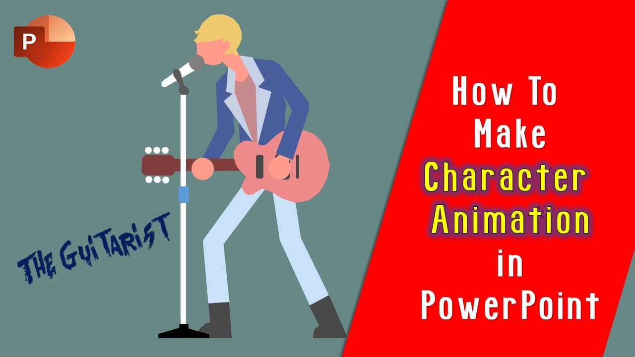 Character Animation in PowerPoint - The Guitarist
