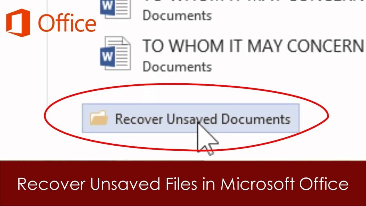 Recover Lost Files in Microsoft Office Featured Image