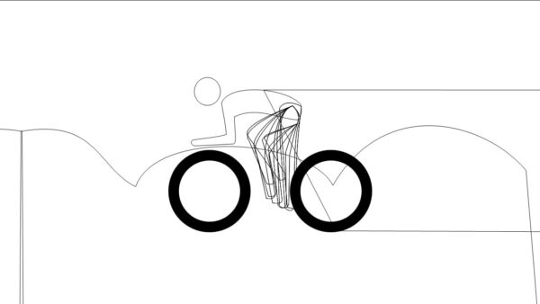 Bicycle Animation in PowerPoint Wireframe View 1