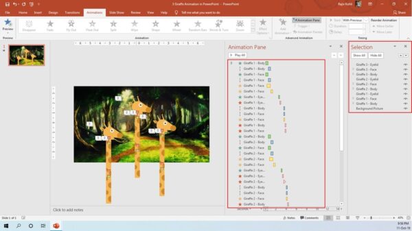 Download Giraffe Animation PPT - PowerPoint Animated Presentation 1