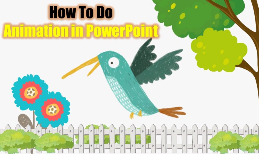 Hummingbird Animation in PowerPoint with Windows 10 Snip & Sketch