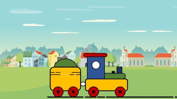 Kids Toy Train Animation PPT