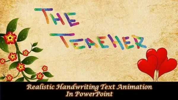Download Handwriting Text Animation PPT